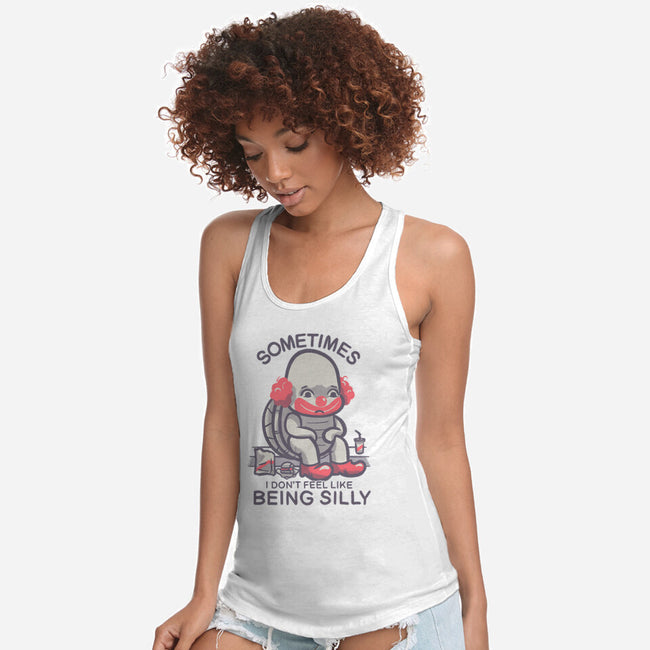 Silly Turtle-Womens-Racerback-Tank-Aarons Art Room