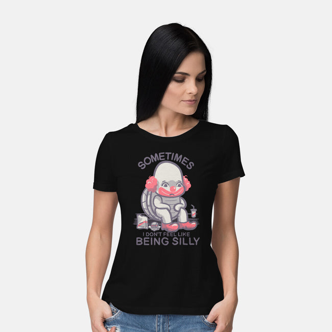 Silly Turtle-Womens-Basic-Tee-Aarons Art Room