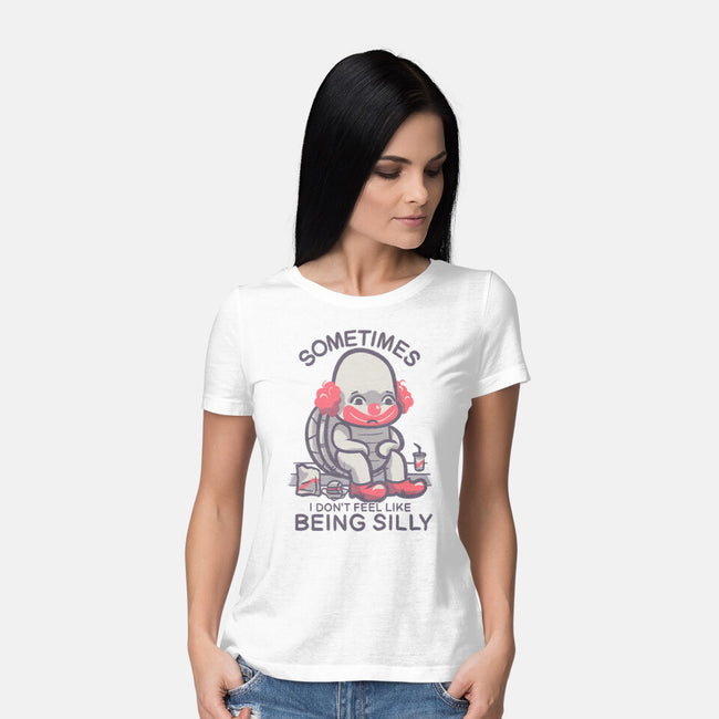 Silly Turtle-Womens-Basic-Tee-Aarons Art Room