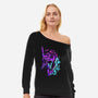 One Mecha-Womens-Off Shoulder-Sweatshirt-nickzzarto