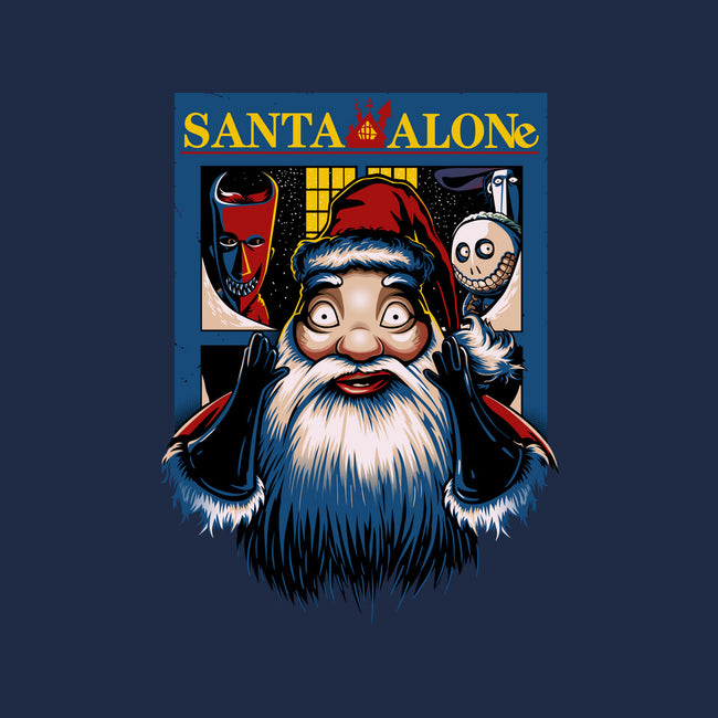 Santa Alone-Dog-Basic-Pet Tank-daobiwan