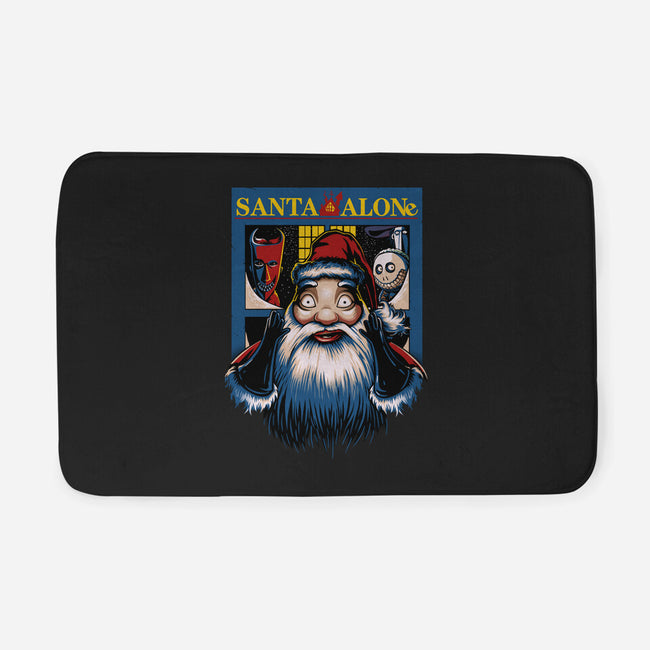 Santa Alone-None-Memory Foam-Bath Mat-daobiwan