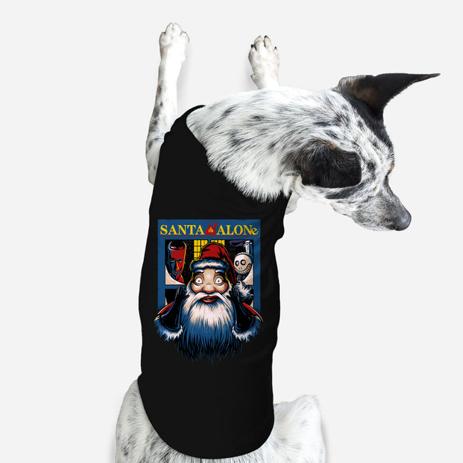 Santa Alone-Dog-Basic-Pet Tank-daobiwan