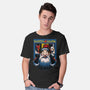 Santa Alone-Mens-Basic-Tee-daobiwan