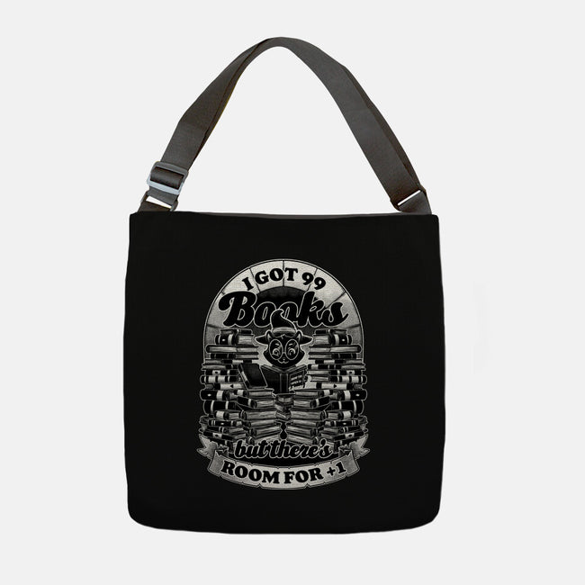 Cat Witch Books-None-Adjustable Tote-Bag-Studio Mootant