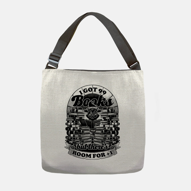 Cat Witch Books-None-Adjustable Tote-Bag-Studio Mootant