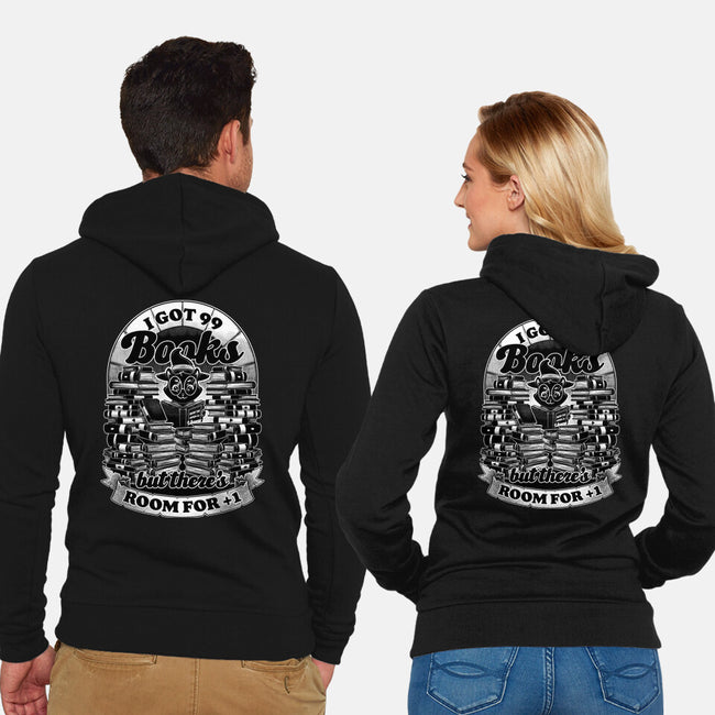 Cat Witch Books-Unisex-Zip-Up-Sweatshirt-Studio Mootant