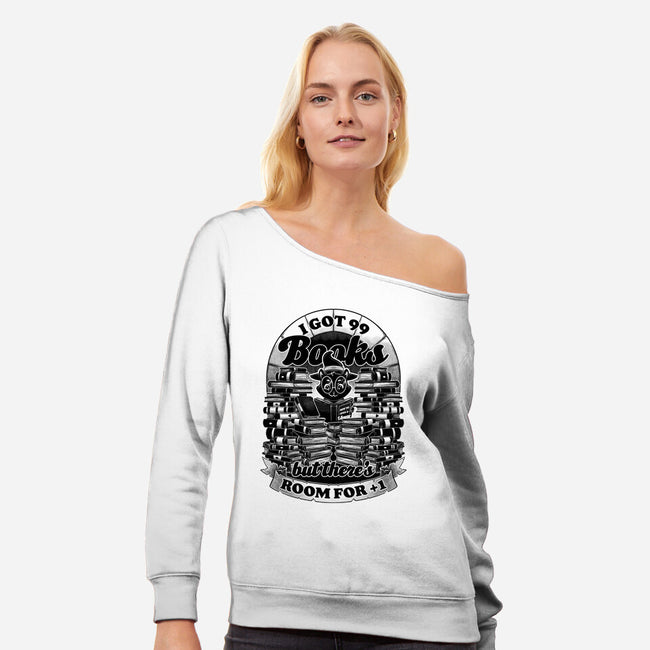 Cat Witch Books-Womens-Off Shoulder-Sweatshirt-Studio Mootant