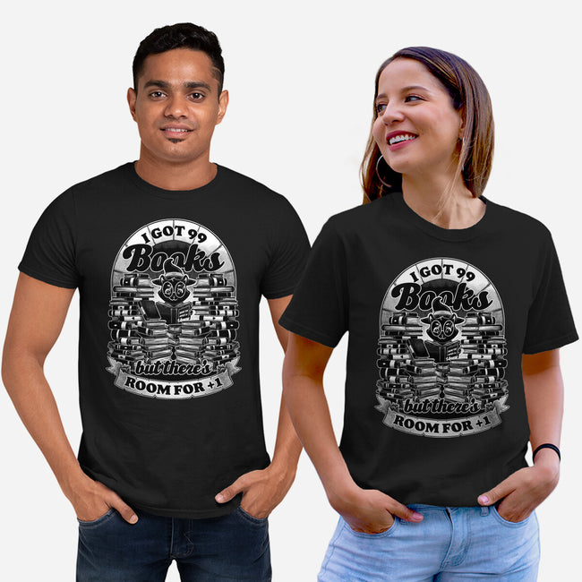 Cat Witch Books-Unisex-Basic-Tee-Studio Mootant