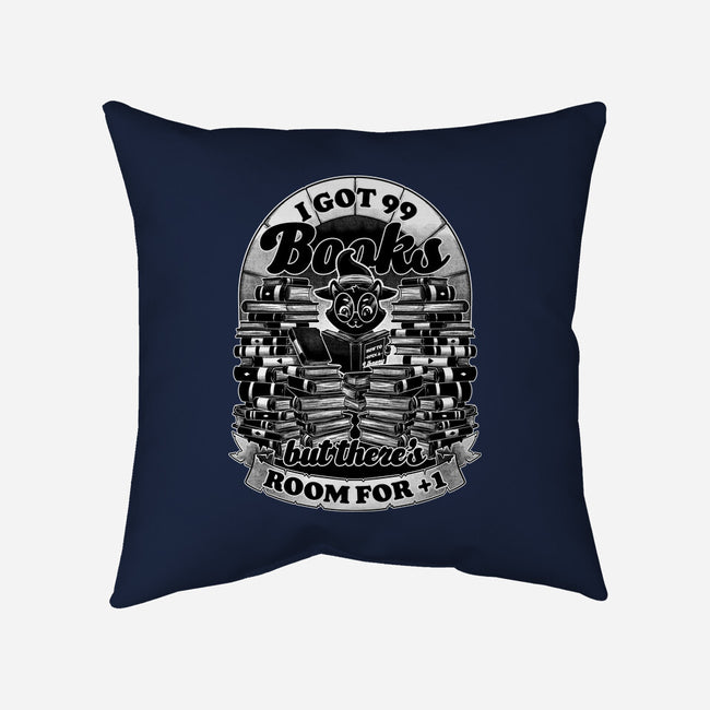 Cat Witch Books-None-Removable Cover-Throw Pillow-Studio Mootant