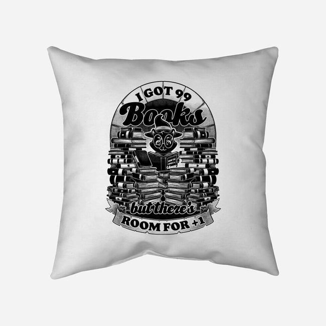 Cat Witch Books-None-Removable Cover-Throw Pillow-Studio Mootant