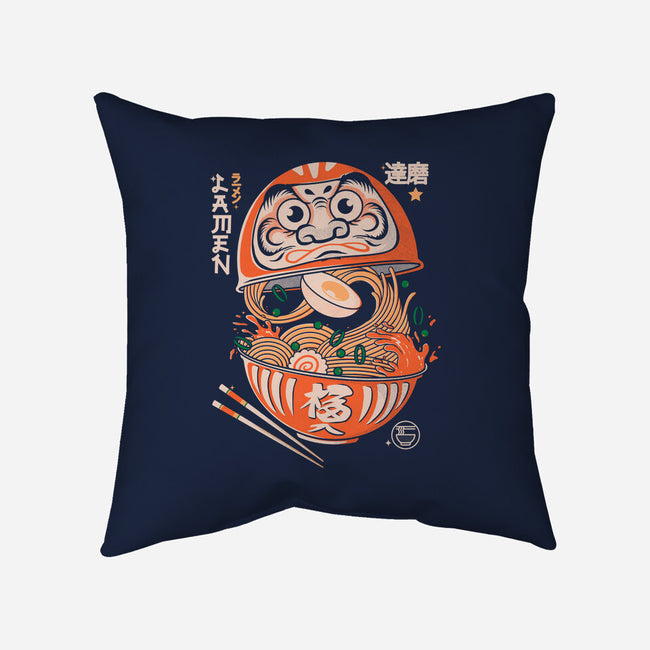 Daruma Noodles-None-Removable Cover-Throw Pillow-Eoli Studio