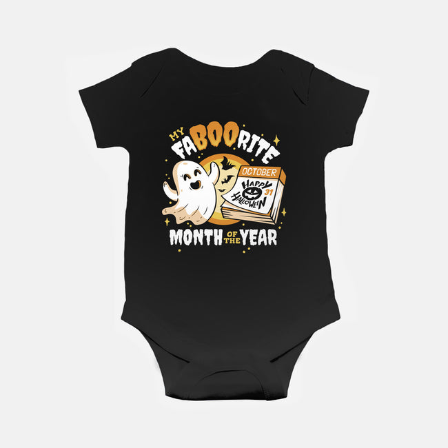 FaBOOrite Month-Baby-Basic-Onesie-Olipop