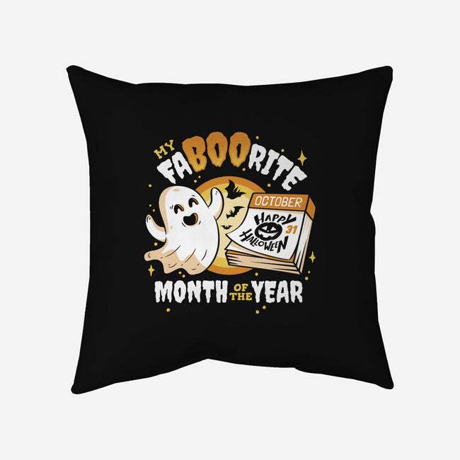 FaBOOrite Month-None-Removable Cover-Throw Pillow-Olipop