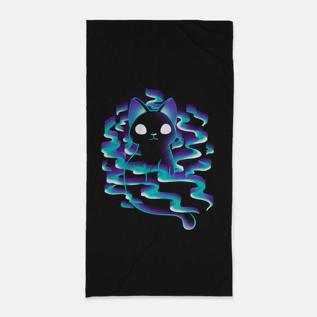 Borealis Cat-None-Beach-Towel-Vallina84