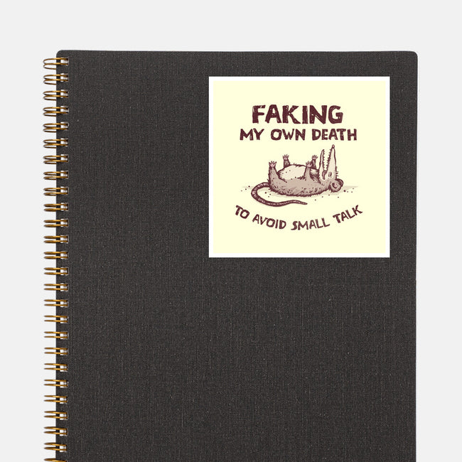 Faking My Own Death-None-Glossy-Sticker-kg07