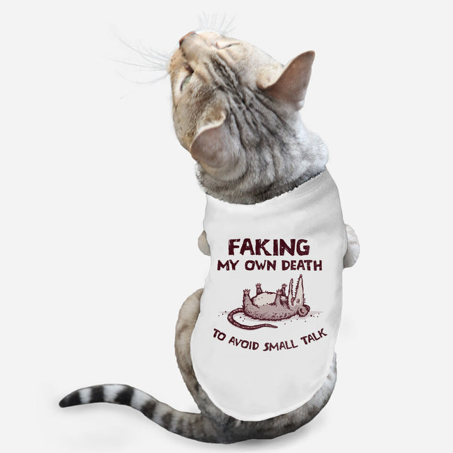 Faking My Own Death-Cat-Basic-Pet Tank-kg07