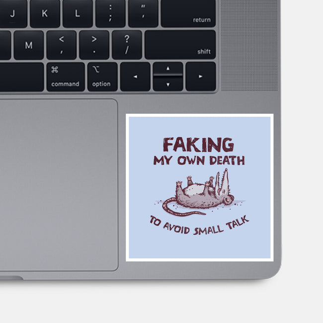 Faking My Own Death-None-Glossy-Sticker-kg07