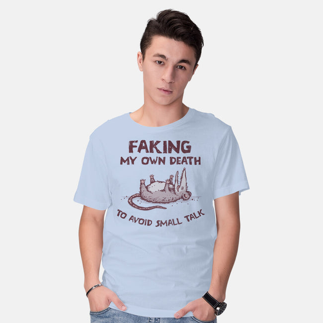 Faking My Own Death-Mens-Basic-Tee-kg07