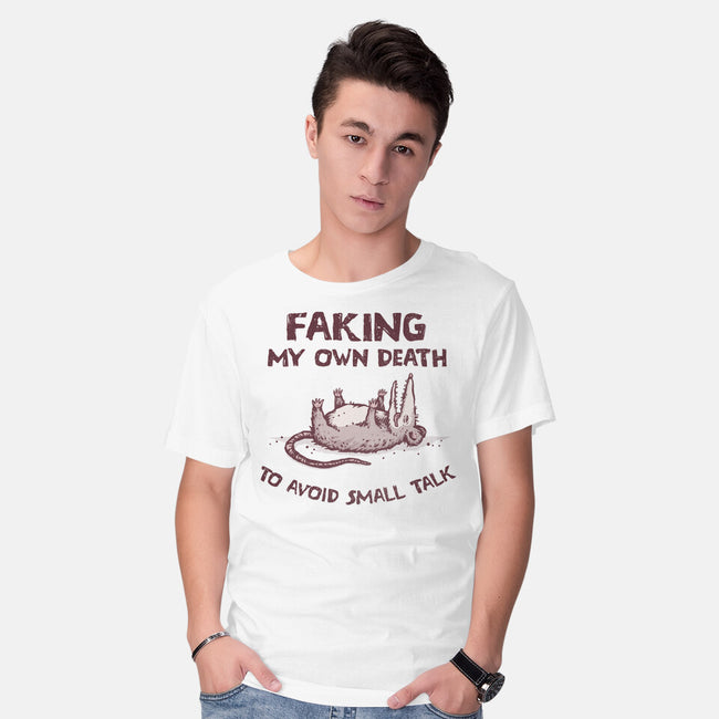 Faking My Own Death-Mens-Basic-Tee-kg07