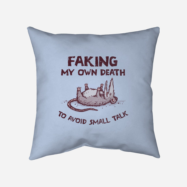 Faking My Own Death-None-Removable Cover-Throw Pillow-kg07