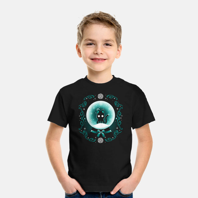 Snow Globe Cat-Youth-Basic-Tee-Vallina84