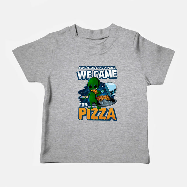 We Came For Pizza-Baby-Basic-Tee-LtonStudio