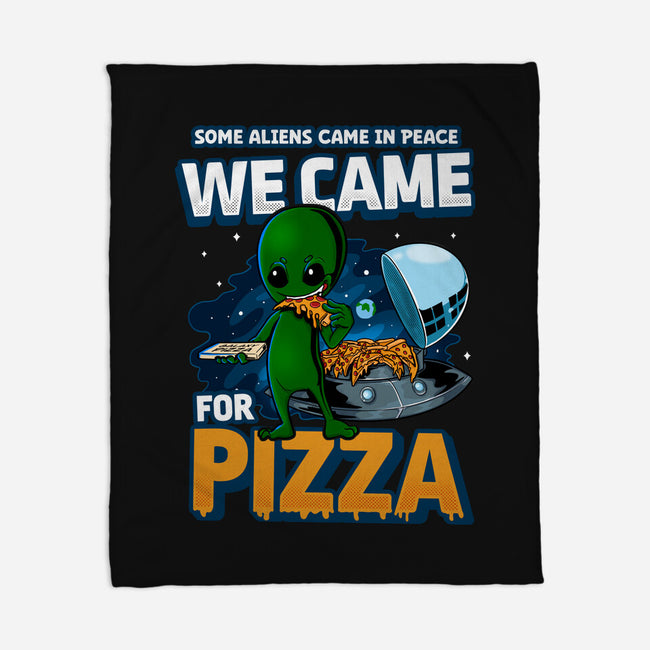 We Came For Pizza-None-Fleece-Blanket-LtonStudio