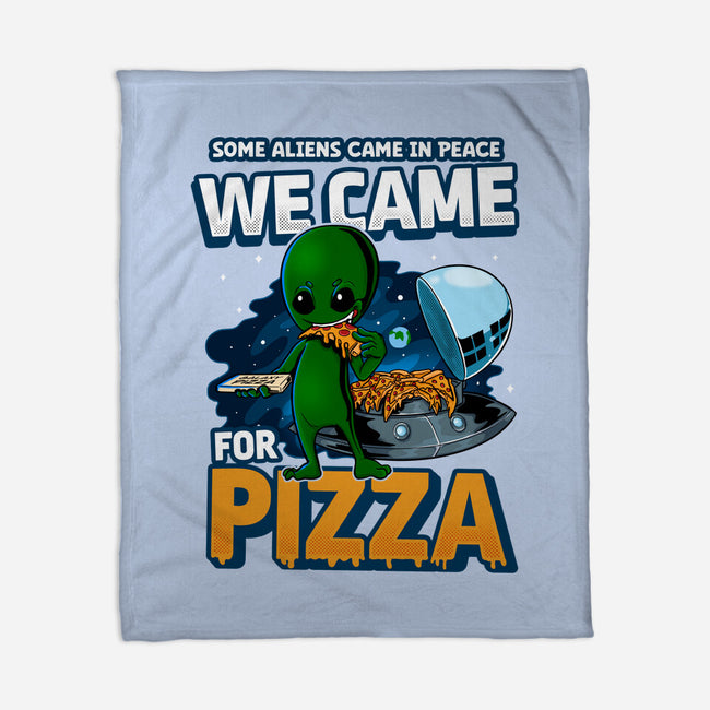 We Came For Pizza-None-Fleece-Blanket-LtonStudio