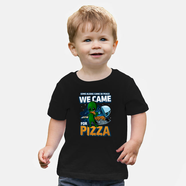 We Came For Pizza-Baby-Basic-Tee-LtonStudio