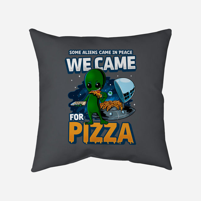 We Came For Pizza-None-Removable Cover-Throw Pillow-LtonStudio