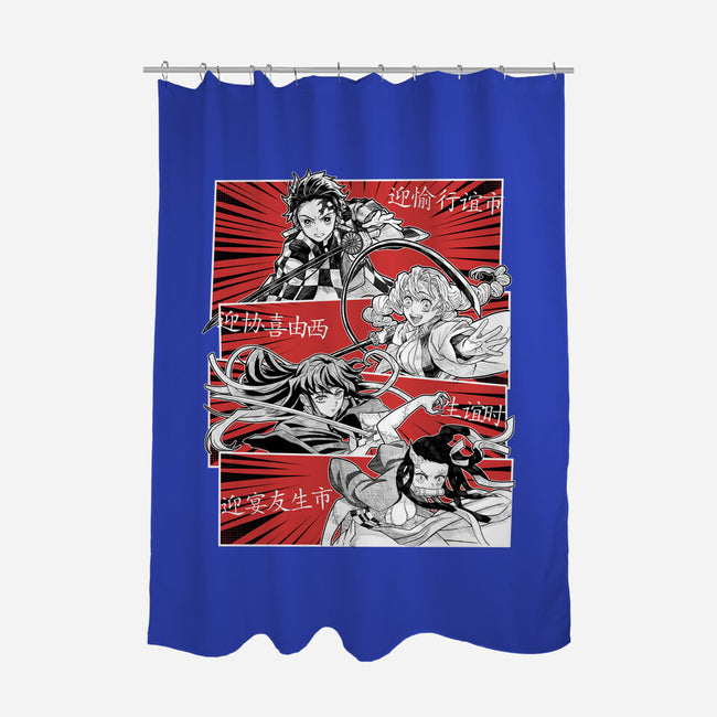 Swordsmith Village Arc Squad-None-Polyester-Shower Curtain-Astrobot Invention