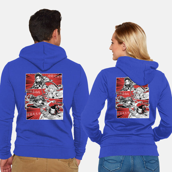 Swordsmith Village Arc Squad-Unisex-Zip-Up-Sweatshirt-Astrobot Invention