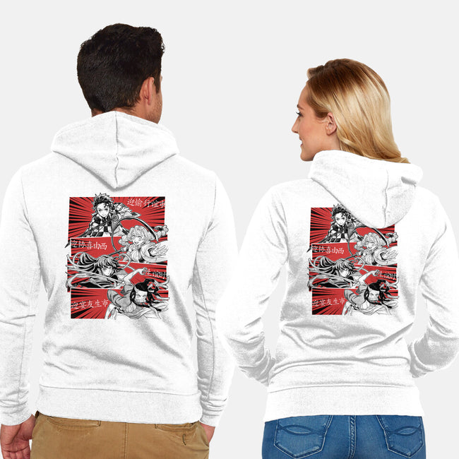 Swordsmith Village Arc Squad-Unisex-Zip-Up-Sweatshirt-Astrobot Invention