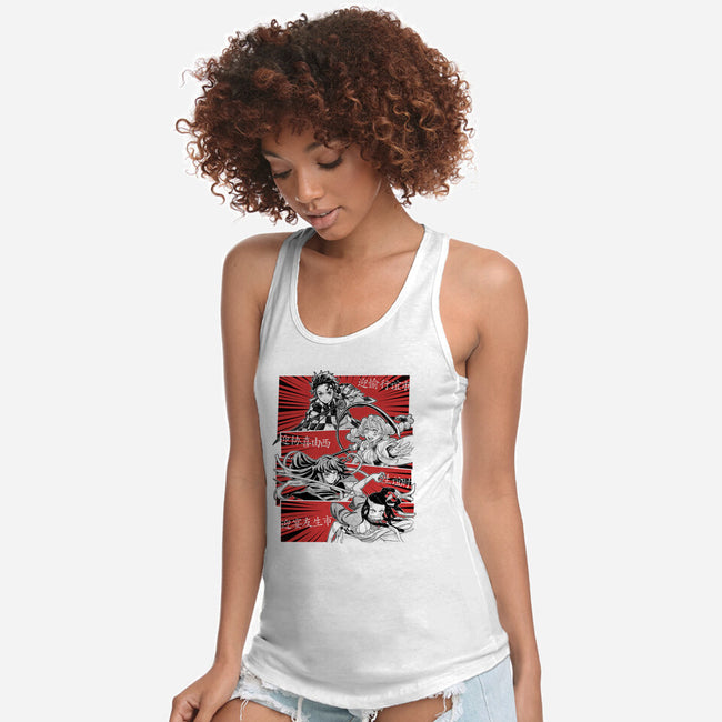 Swordsmith Village Arc Squad-Womens-Racerback-Tank-Astrobot Invention