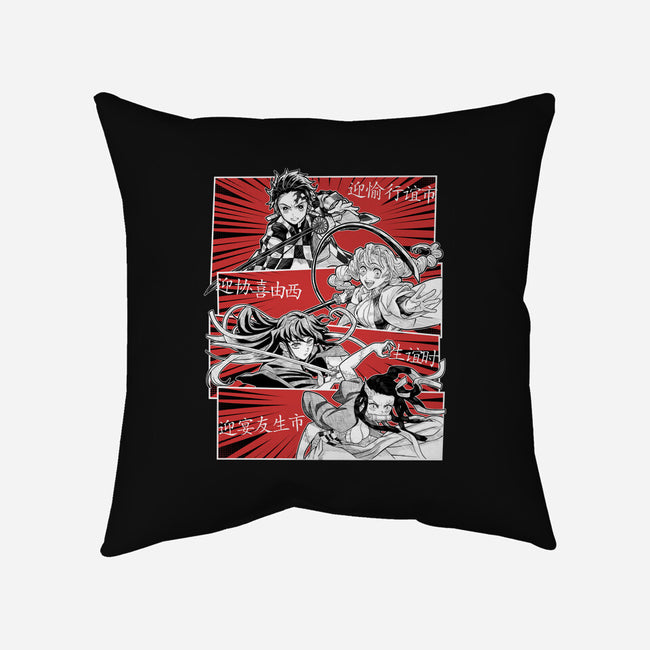 Swordsmith Village Arc Squad-None-Removable Cover-Throw Pillow-Astrobot Invention