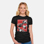 The Spider Squad-Womens-Fitted-Tee-Astrobot Invention