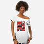 The Spider Squad-Womens-Off Shoulder-Tee-Astrobot Invention