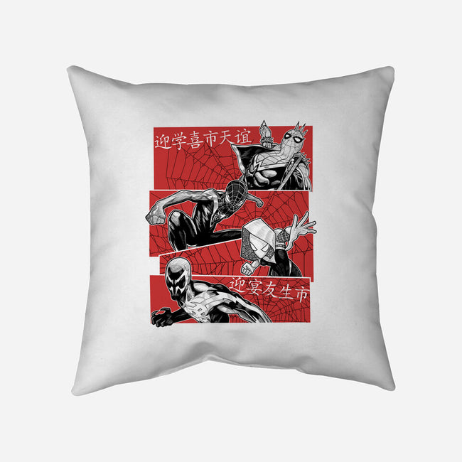 The Spider Squad-None-Removable Cover-Throw Pillow-Astrobot Invention