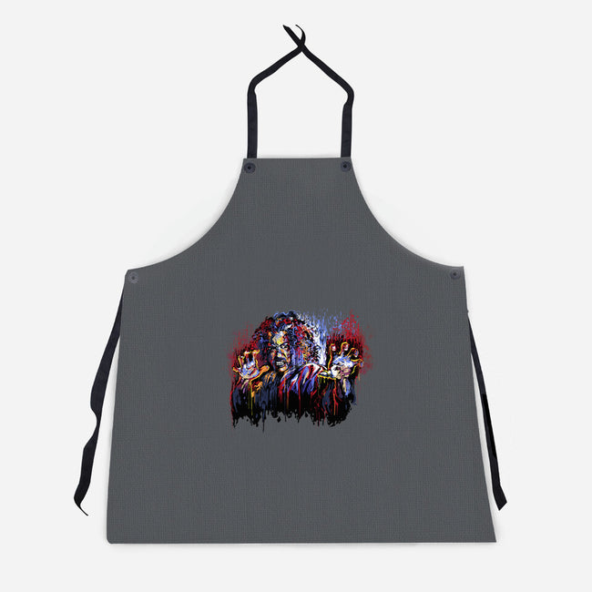 Sho Nuff Painting-Unisex-Kitchen-Apron-zascanauta