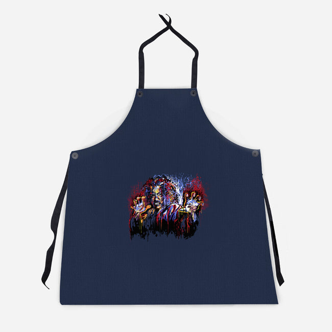 Sho Nuff Painting-Unisex-Kitchen-Apron-zascanauta