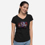 Sho Nuff Painting-Womens-V-Neck-Tee-zascanauta