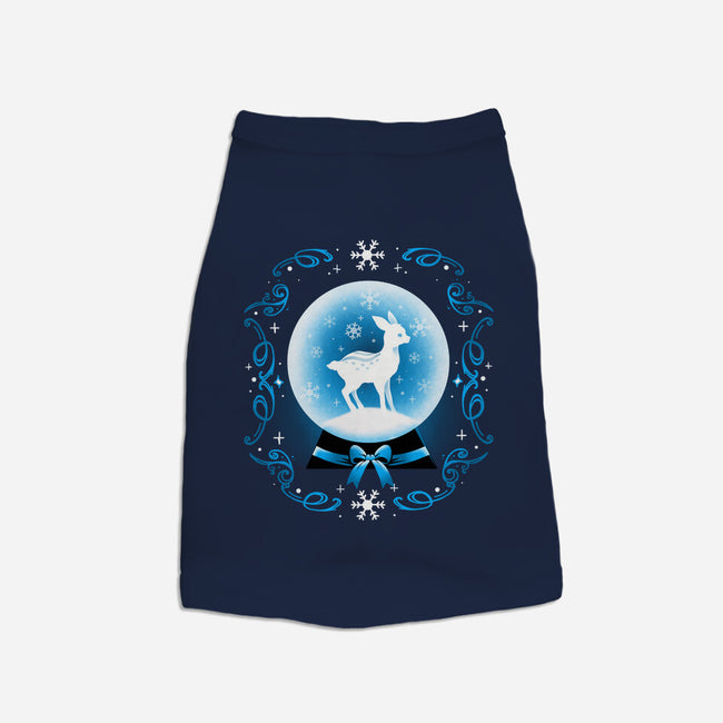 Snow Globe Deer-Dog-Basic-Pet Tank-Vallina84