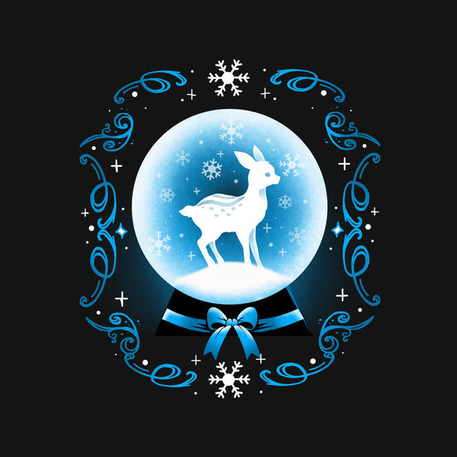 Snow Globe Deer-None-Polyester-Shower Curtain-Vallina84