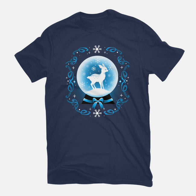 Snow Globe Deer-Mens-Basic-Tee-Vallina84