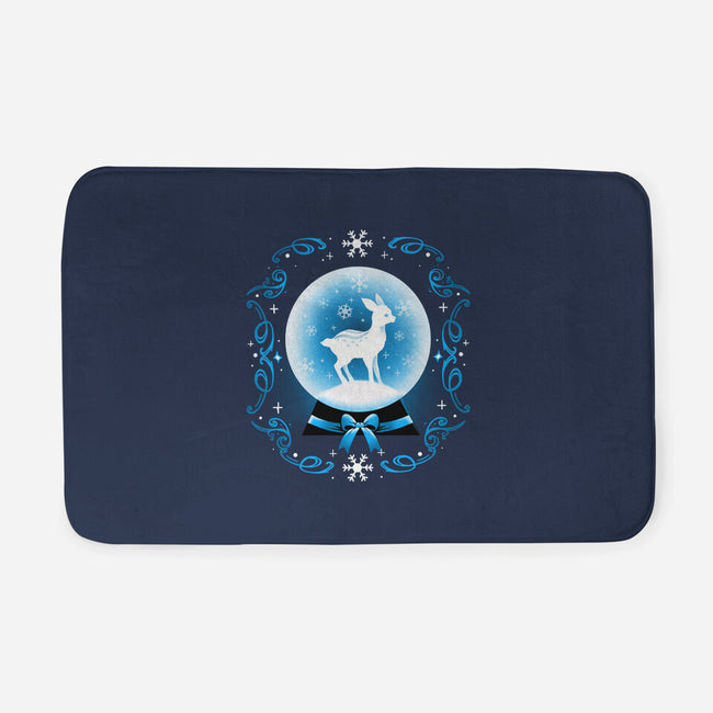 Snow Globe Deer-None-Memory Foam-Bath Mat-Vallina84