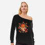 Autumn Comfort-Womens-Off Shoulder-Sweatshirt-artyx