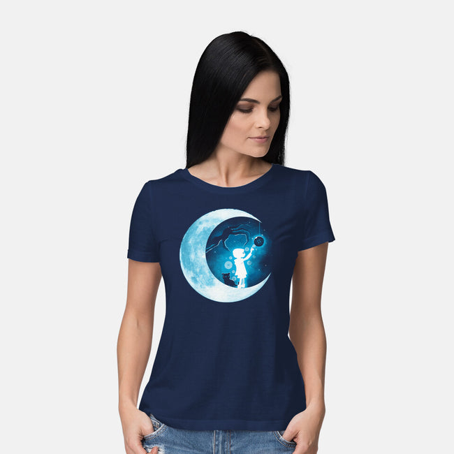 Temptation Moon-Womens-Basic-Tee-Vallina84