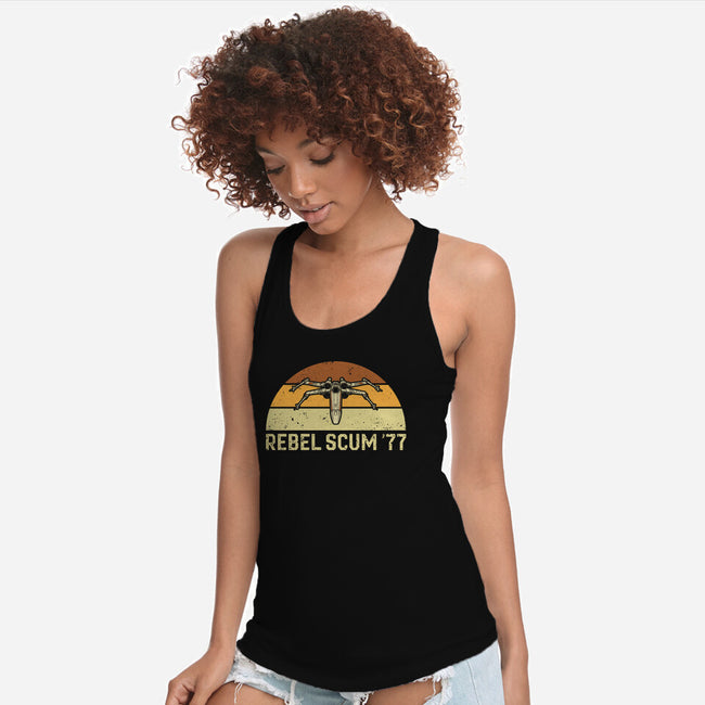 Vintage Scum 77-Womens-Racerback-Tank-retrodivision