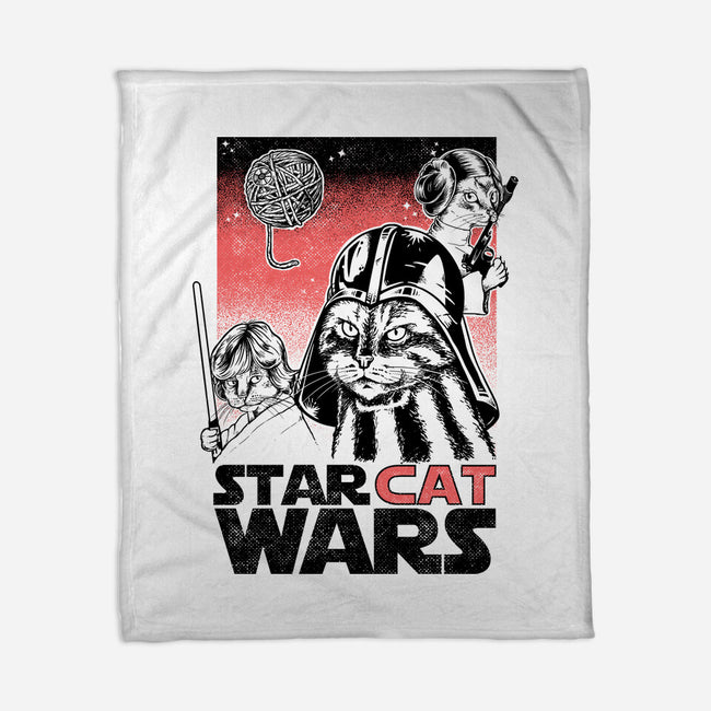 Star Cat Wars-None-Fleece-Blanket-Umberto Vicente